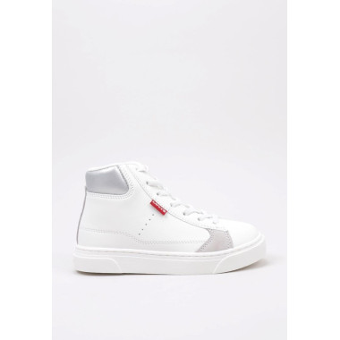 Levis Womens White Bryson Mid Sneakers 