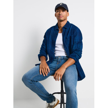 Sinsay Mens Blue Super Skinny Jeans 