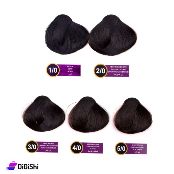 Shop Cap Color Hair Dye Brown | DiGiShi