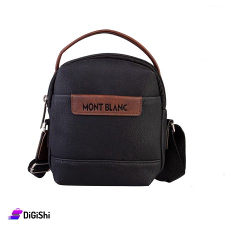 MONT BLANC Men's Leather Shoulder Bag - Black