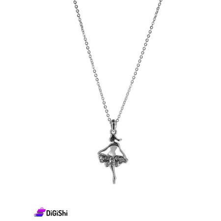 Korean Pendant Necklace With Strass