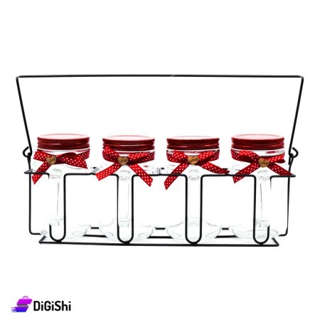 Jug Cocktail Cups Set - Red