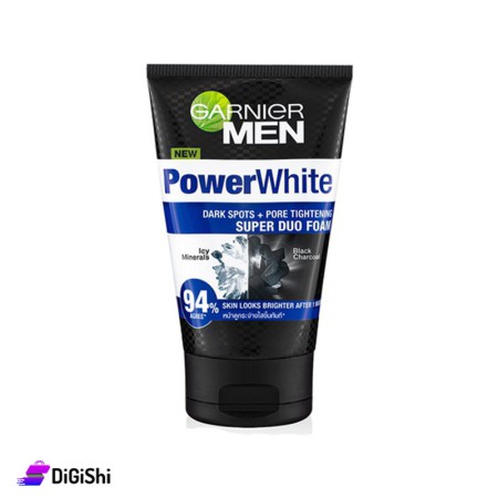 GARNIER Men's Power White Super Duo Cleanser Foam Skin Care