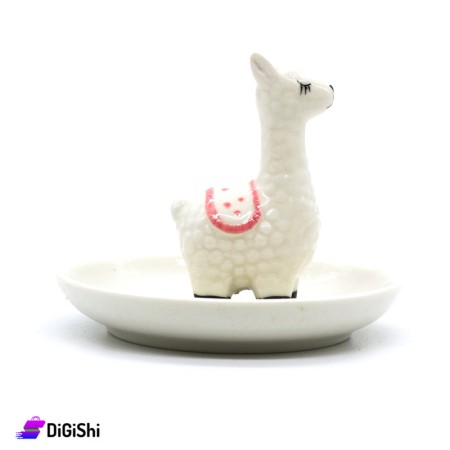 Porcelain Hospitality Small Dish - White Llama