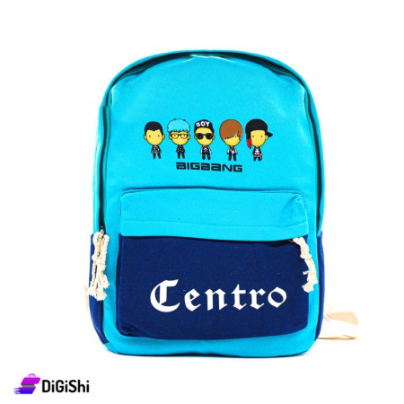 CENTRO Cloth Backpack - Blue