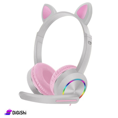 Cat Wired Headphone with Microphone