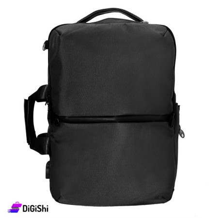CROWN Cloth Back & Shoulder & Hand Laptop Bag 17.3" - Black