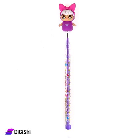 Girl pencil - Purple