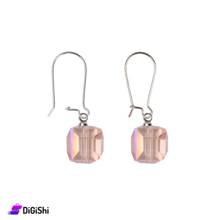 Pink Cubic Stone Earrings