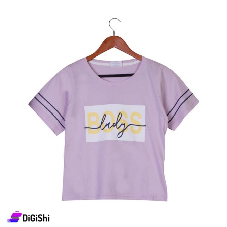 Women's Cotton T-Shirt - Light purple
