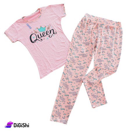 Women's Cotton Pajamas Queen - Light Pink