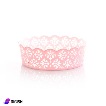 Small Plastic Basket - Light Pink