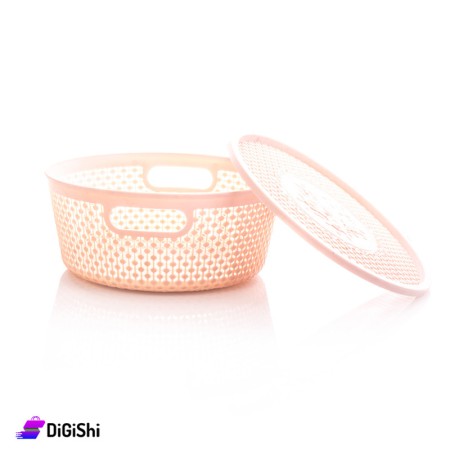Plastic Mesh Basket - Light Pink