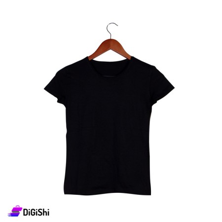 Women's Cotton T-Shirt - Black