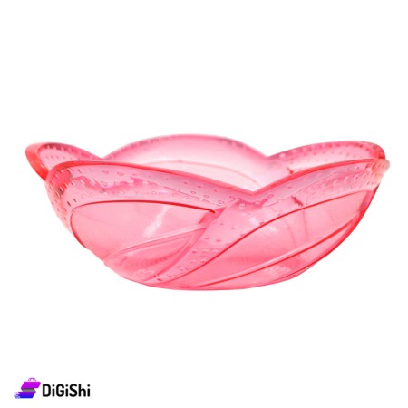 Crystal Deep Fruits Bowl - Pink