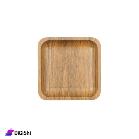 Small Wooden Square Nuts Bowl