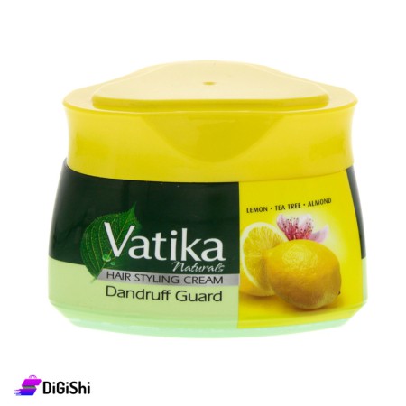 Vatika Hair Styling Cream to Moisturize Hair with Lemon & Tea Tree & Almond Extract
