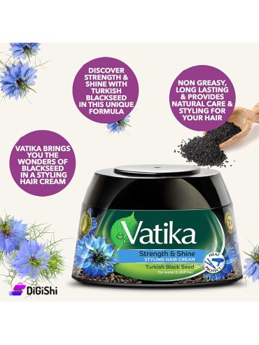 Shop Vatika Turkish Black Seed Styling Hair Cream | DiGiShi