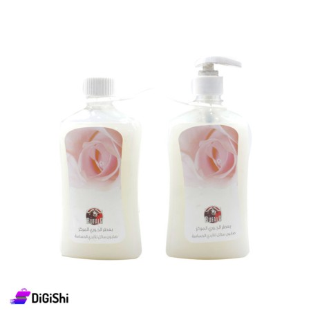 BUFALO Two Bottles of Liquid Soap for Sensitive Hands with a Concentrated Aljoori Fragrance