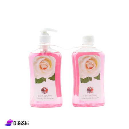 BUFALO Two bottles of Liquid Soap for Sensitive Hands with a Concentrated Roses