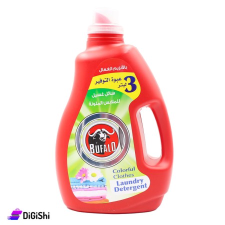BUFALO Colorful Clothes Laundry Detergent - 3 L - Red