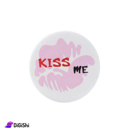 KISS ME Plastic Printing Pin - White