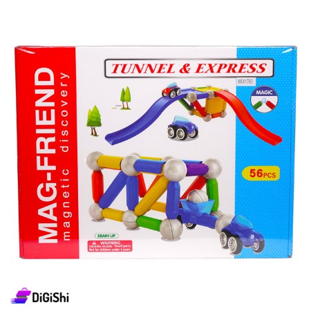Mag-Friend Magnetic Discovery for Children - 56 Pcs