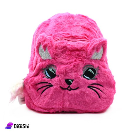 Cat Fur Backpack - Pink