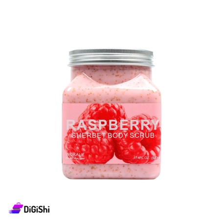 WOKALI Face and Body Scrub With Raspberry Sherbet Extract - 500 ml