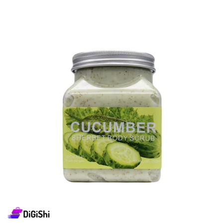 WOKALI Face and Body Scrub With Cucumber Sherbet Extract - 500 ml