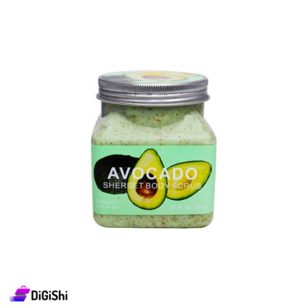 WOKALI Face and Body Scrub With Avocado Extract - 350 ml
