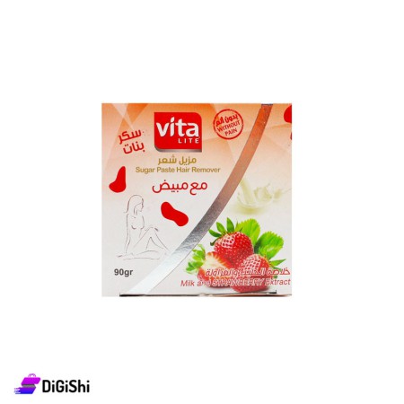 Vita Lite Sugar Paste Hair Remover with Milk and Strawberry Extract