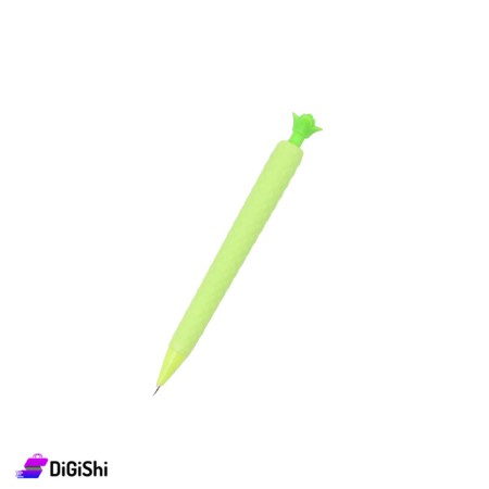 قلم كتابة رصاص كَباس على شكل أناناس - أخضر فاتح