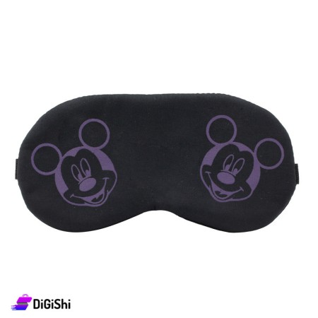 Fabric Sleeping Blindfold Mickey Mouse Drawing - Purple