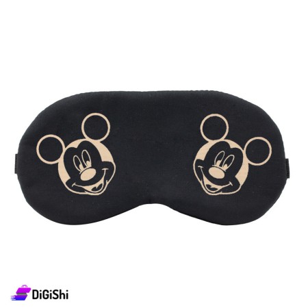 Fabric Sleeping Blindfold Mickey Mouse Drawing - Beige