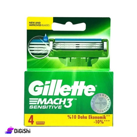 عبوات شفرات حلاقة  للرجال Gillette Mach3 Sensitive