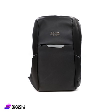 Jeep Cloth Laptop Backpack - Black