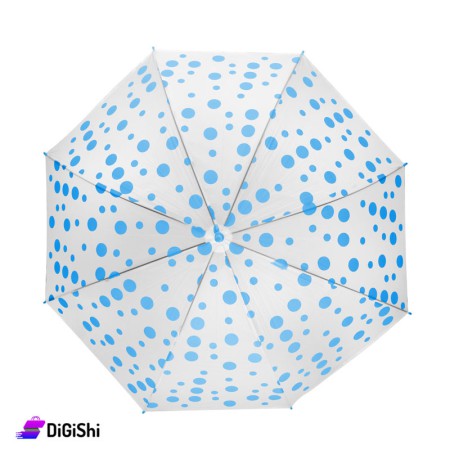Dotted Rain Umbrella - Blue
