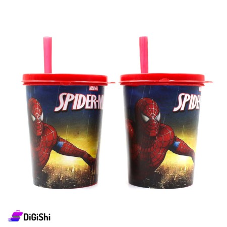 مجموعة أكواب بلاستيك للأطفال - Spider Man