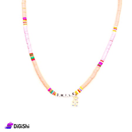 Smile Necklace Colorful Rubber Rings & Gummy Bear