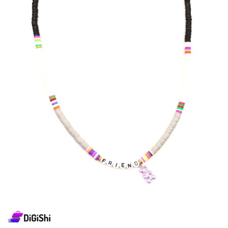 Friend Necklace Colorful Rubber Rings & Gummy Bear